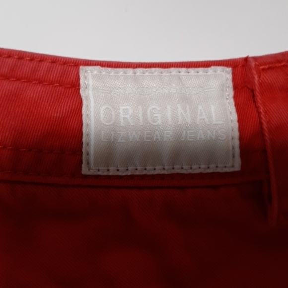 Liz Claiborne Lizwear red 14 capris - Picture 3 of 4